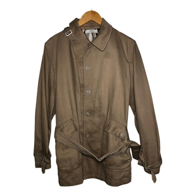 Pre-owned Prada Trench Coat In Brown