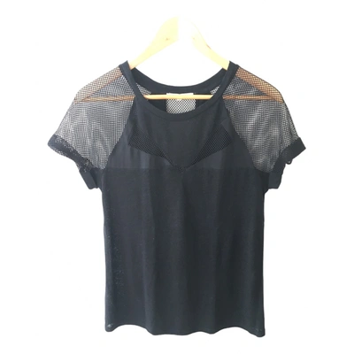Pre-owned Maje T-shirt In Black