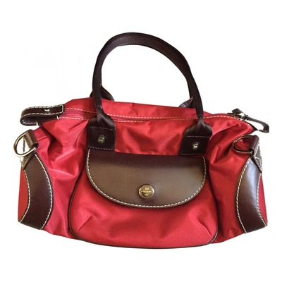 Pre-owned Lancel Cloth Handbag In Red