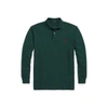 Polo Ralph Lauren Mesh Long-sleeve Polo Shirt In Scotch Pine Heather