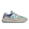 New Balance 57/40 Suede Sneakers In Green And Pink Multi In Purple