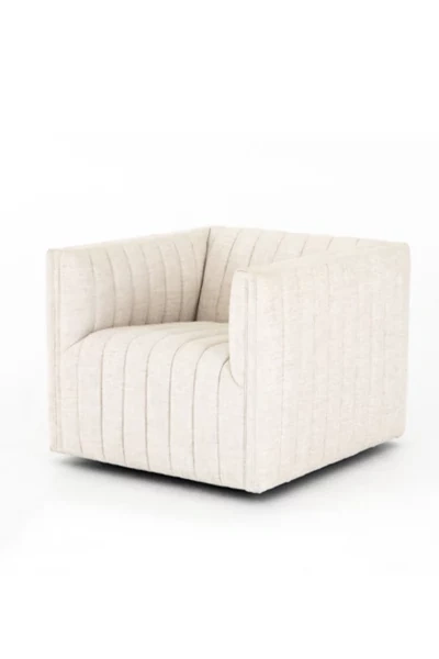 Urban Outfitters Charlotte Swivel Chair In Cream