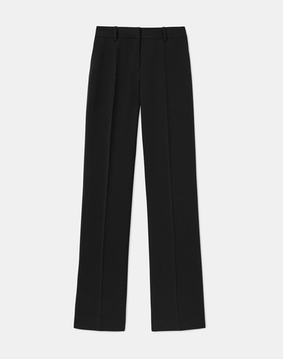 Lafayette 148 Plus-size Finesse Crepe Gates Fullleg Trouser In Black