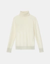 Lafayette 148 Cashmere Turtleneck Sweater In White