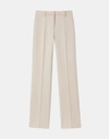 Lafayette 148 Gates Pant In Italian Double Face Wool In Beige