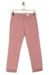 Ag Caden Straight Crop Jeans In French Rose