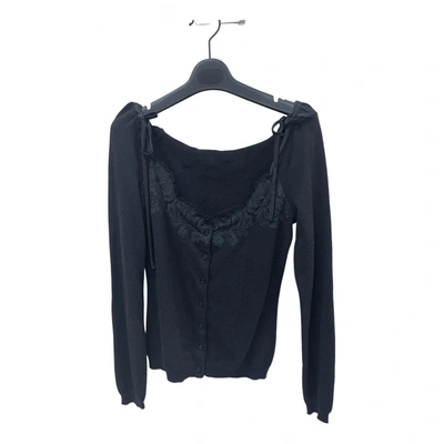 Pre-owned Moschino Cashmere Cardigan In Black