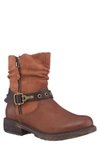 Gc Shoes Codie Faux Fur Buckle Boot In Cognac