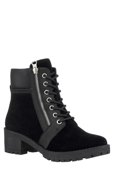Gc Shoes Women's Taylor Colorblock Lace-up Boots Women's Shoes In Black