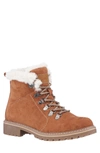 Gc Shoes Tinsley Faux Fur Lined Hiker Boot In Tan