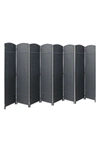 Sorbus Room Divider 8-panel In Grey