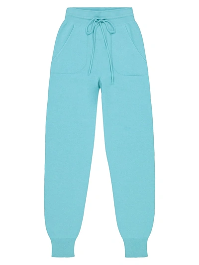 Precious Cashmere Kids Pants For Girls In Turquoise