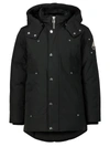 Moose Knuckles Kids Water-repellant Parka Jacket W/ Detachable Hood In Black