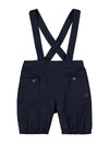 Tartine Et Chocolat Chenille-texture Crossover-straps Dungarees In Blue