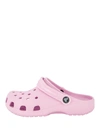 Crocs Girls Pink Comb Kids Classic Lined Glitter-embellished Rubber Clogs 6-9 Years In Pink