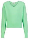 PRECIOUS CASHMERE KIDS GREEN PULLOVER FOR GIRLS