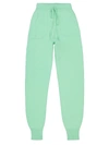 PRECIOUS CASHMERE KIDS GREEN CASHMERE PANTS FOR GIRLS