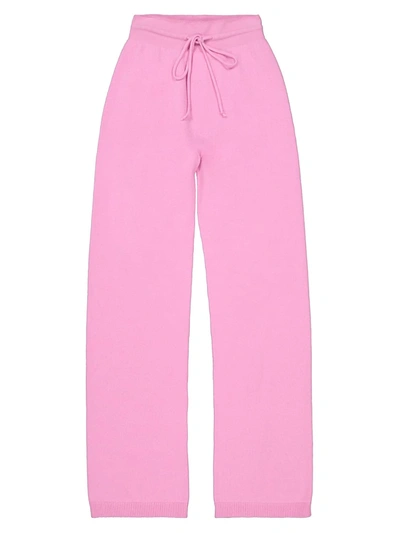 Precious Cashmere Kids Pants For Girls In Fuchsia