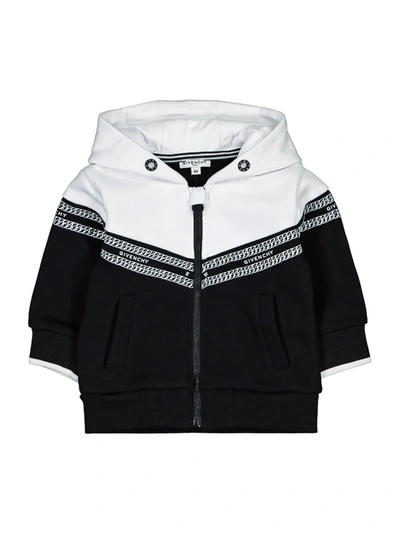 Givenchy Multicolor Sweatshirt For Baby Kids With Chains In Black