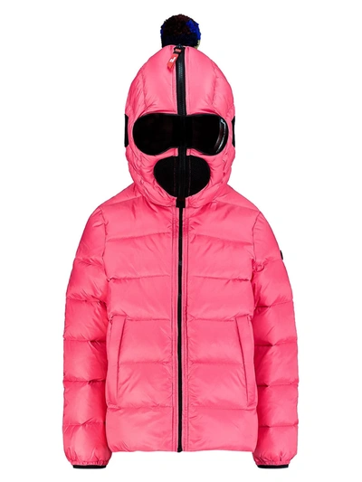 Ai Riders On The Storm Kids Down Jacket For Girls In Fuchsia