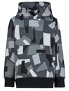 Stella Mccartney - Geometric Oversized Fleece Hoodie In Grey