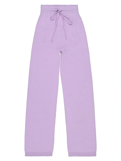 Precious Cashmere Kids Pants For Girls In Purple