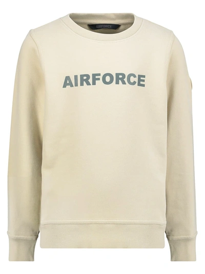 Airforce Kids Sweatshirt For Boys In Beige