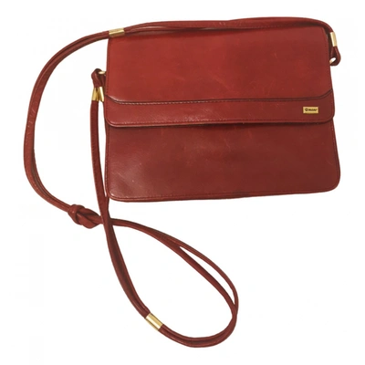 Pre-owned Mano Leather Crossbody Bag In Red