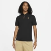 Nike Slim-fit Logo-appliquéd Organic Dri-fit Piqué Polo Shirt In Black