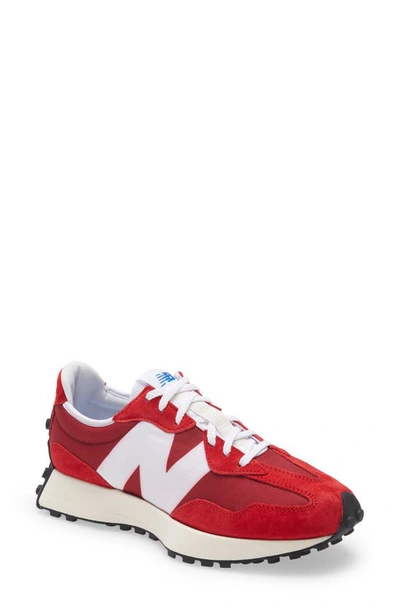 New Balance 327 Sneaker In Scarlet