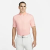 Nike Dri-fit Player Men's Golf Polo In Crimson Bliss,brushed Silver