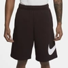 Nike Sportswear Club Men's Graphic Shorts In Brown Basalt,brown Basalt