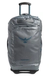 Osprey Transporter 60l Wheeled Duffle Bag In Smoke Grey