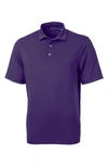 Cutter & Buck Virtue Eco Pique Recycled Mens Big And Tall Polo Shirt In College Purple