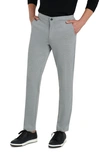 Bugatchi Stretch Knit Cotton Blend Pants In Platinum