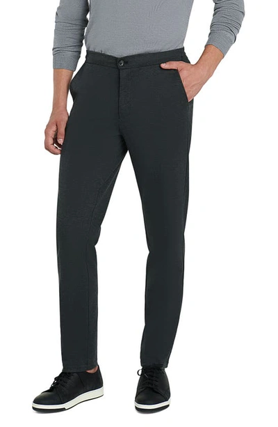 Bugatchi Stretch Knit Cotton Blend Pants In Anthracite