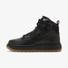 Nike Black Air Force 1 High Utility 2.0 Sneakers In Black,orange,gum Medium Brown,summit White
