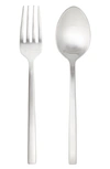 FORTESSA AREZZO BRUSHED 2-PIECE SERVING SET,2PS-165BR-05