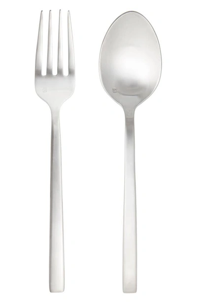 Fortessa Arezzo Brushed 2-piece Serving Set In Silver