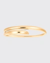 Charlotte Chesnais Heart Double-finger Ring With Gold Vermeil In Yellow Vermeil