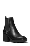 Michael Michael Kors Keisha Leather Ankle Booties In Black