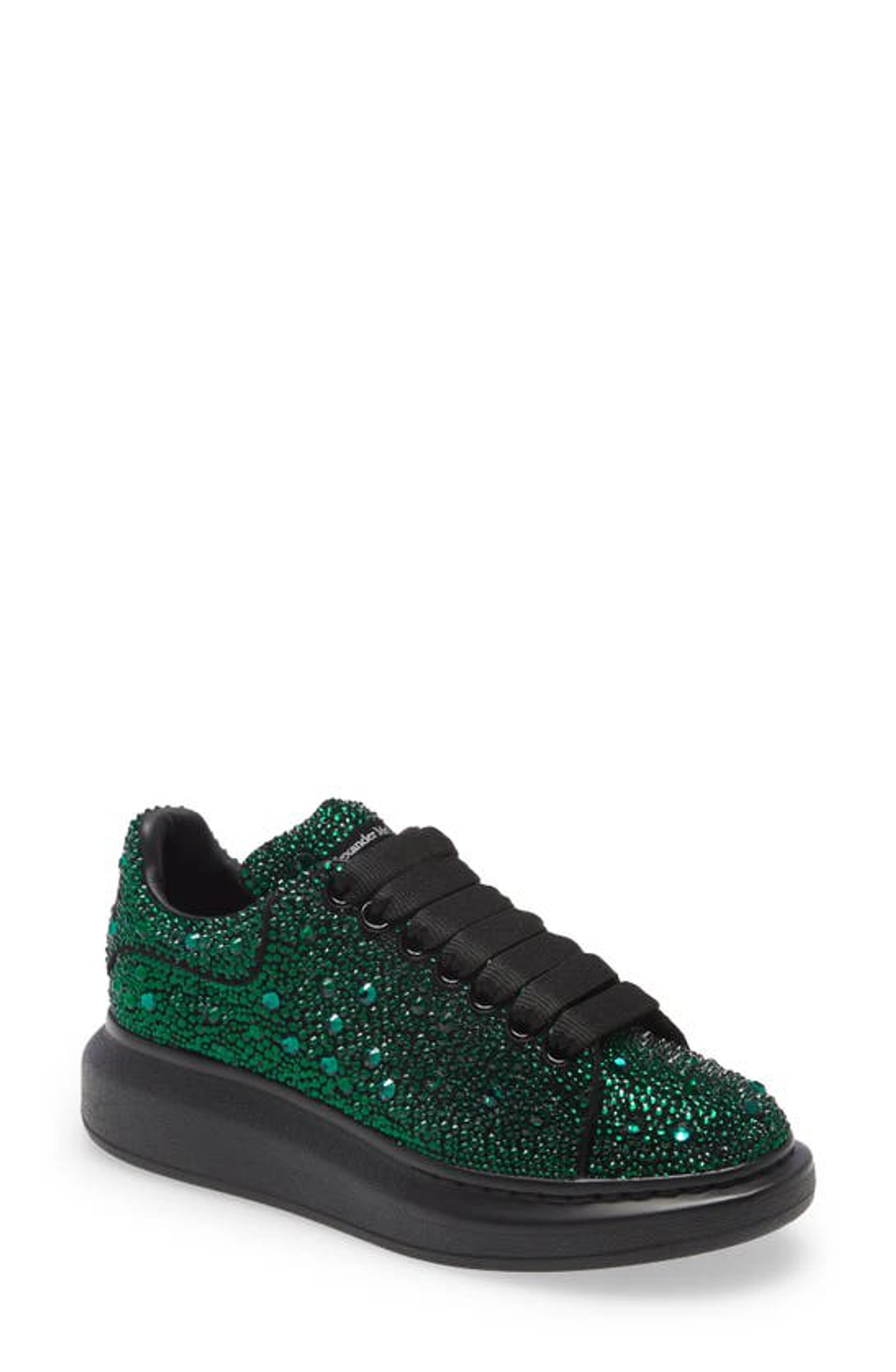 Alexander Mcqueen Oversized Crystal Embellished Platform Sneaker - Main Image