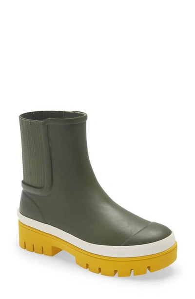 Tory Burch Foul Weather Ankle Boots In Green