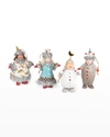 PATIENCE BREWSTER HOLIDAY CAROLER ORNAMENTS, SET OF 4,PROD246630045