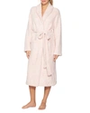 Barefoot Dreams Cozychic Heathered Unisex Robe In Dusty Rose,white