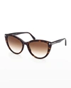 Tom Ford Isabella Plastic Cat-eye Sunglasses