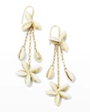 ISABEL MARANT CAURIS FLOWER SHELL EARRINGS,PROD247250372