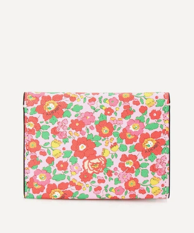 Liberty Little Ditsy Small Betsy Travel Card Holder In Pink