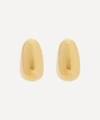 By Pariah 18ct Gold Plated Vermeil Silver The Curve Hoop Earrings In Gold