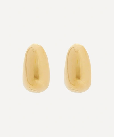 By Pariah 18ct Gold Plated Vermeil Silver The Curve Hoop Earrings